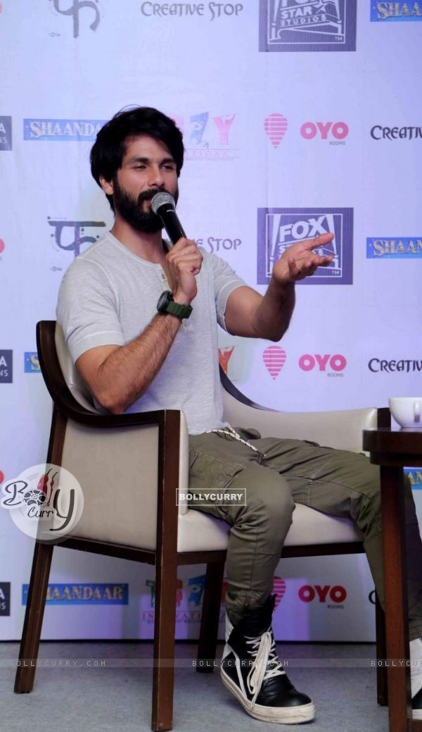 Shahid Kapoor Interacts With Media During Promotions of Shaandaar in Delhi (381378)