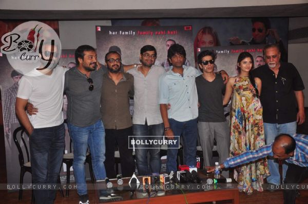 Team poses for the media at the Press Meet of 'Titli'