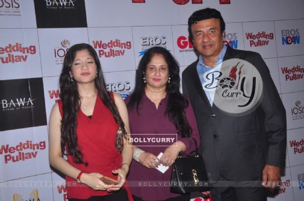 Anu Malik with family at the Premier of Wedding Pullav (381480)