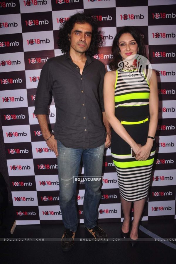 Imtiaz Ali poses with Saumya Tandon at the Launch of her First Entrepreneurial Venture