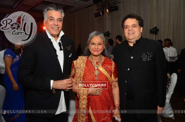 Abu Jani and Sandeep Khosla with Jaya Bachchan at Breakthrough Mission Hazaar Event
