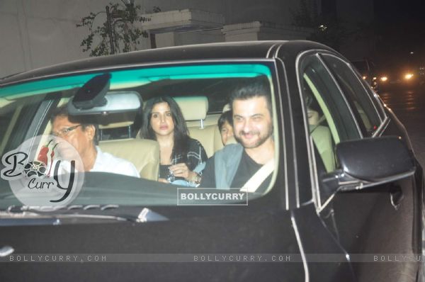 Sanjay Kapoor and Family at Special Screening of Shaandaar