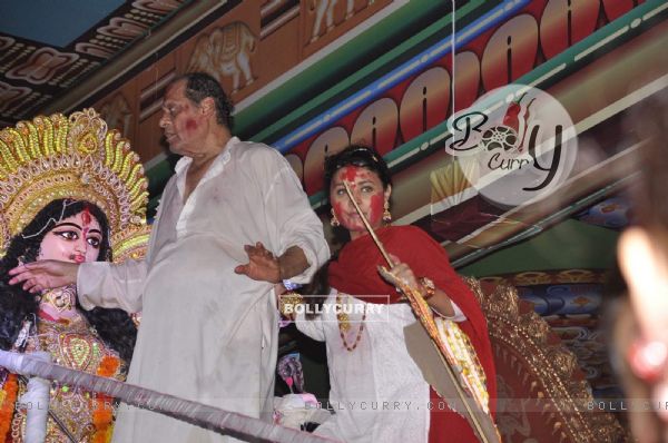 Sharbani Mukherjee at North Bombay Sarbojanin Durga Puja