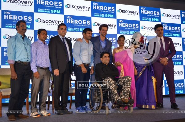 Hrithik Roshan at Launch of Discovery's New Show 'HRX Heroes'