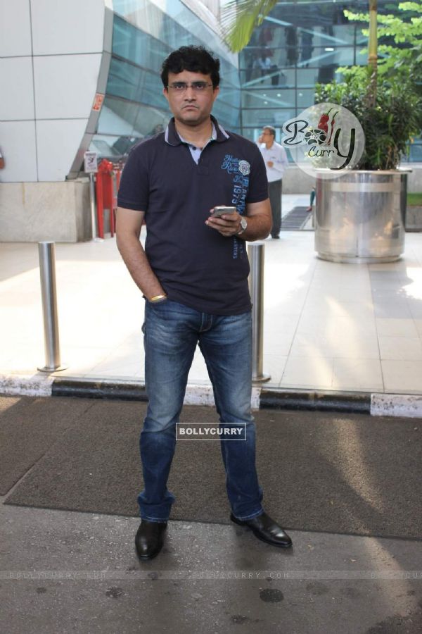 Sourav Ganguly Snapped at Airport