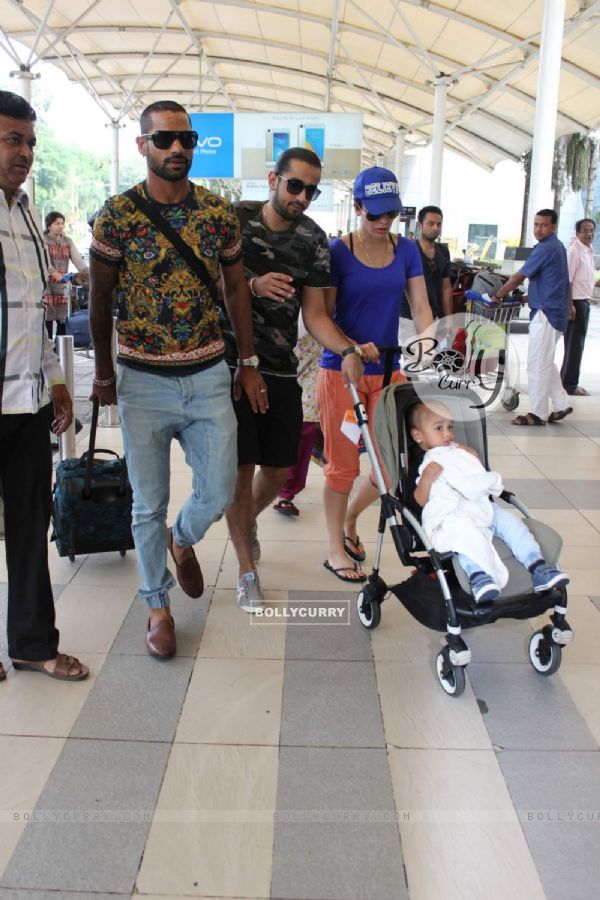 Shikhar Dhawan Snapped at Airport