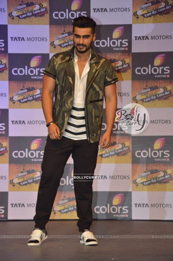 Arjun Kapoor poses for the media at the Launch of Khatron Ke Khiladi 7