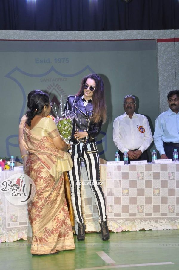 Kangana Ranaut was felicitated at Little Angels Annual Day Celebrations