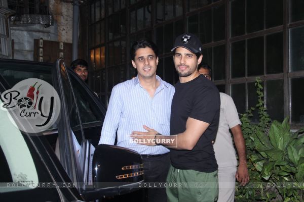 Sidharth Malhotra was spotted at a suburban restaurant with his brother Harshad.