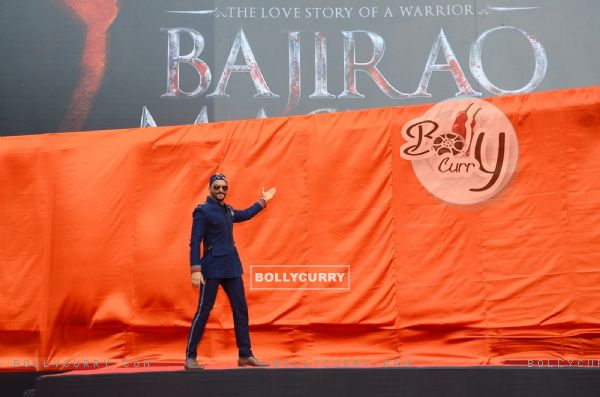 Ranveer Singh Launches a Huge Poster of Bajirao Mastani