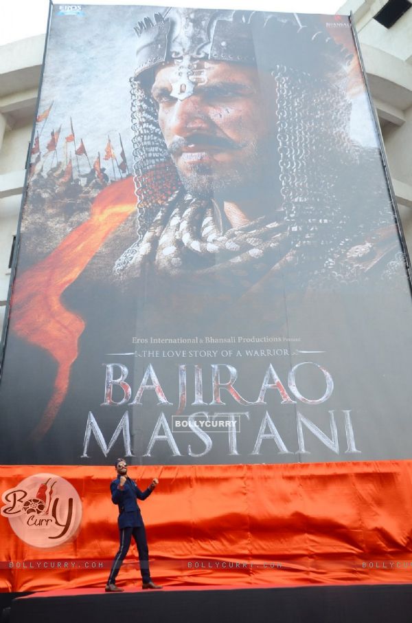 Ranveer Singh at Poster Launch of Bajirao Mastani (383413)