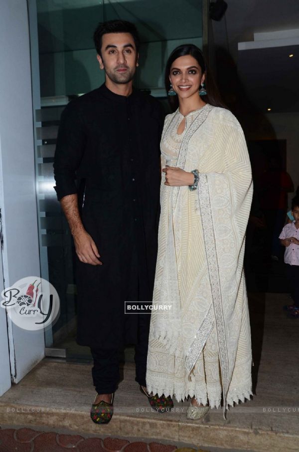 Ranbir Kapoor and Deepika Padukone at Team Tamasha's Dinner Party