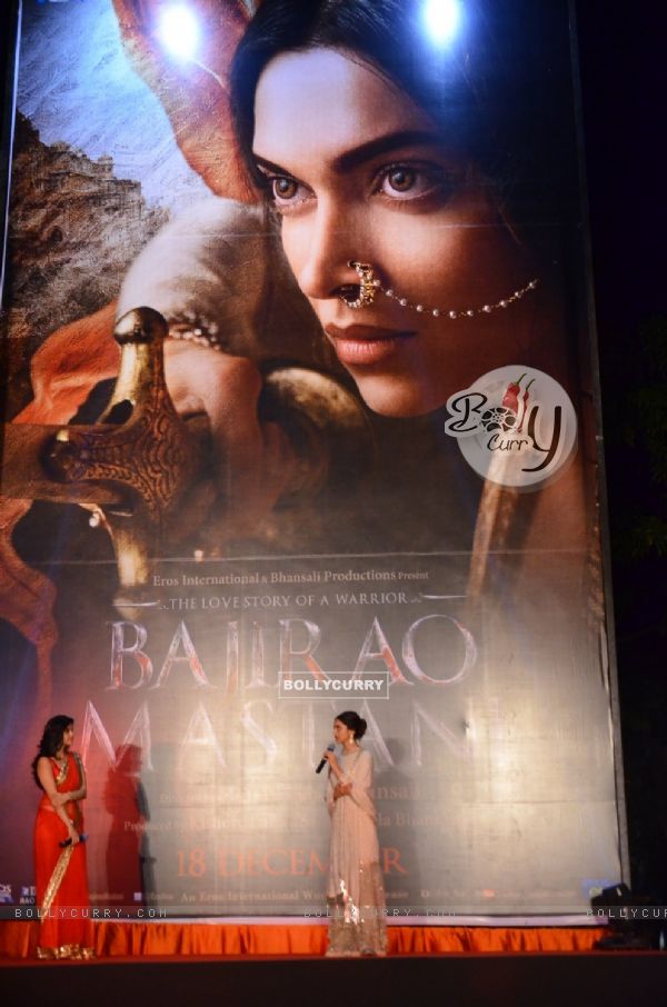 Deepika Padukone at Poster Launch of Bajirao Mastani
