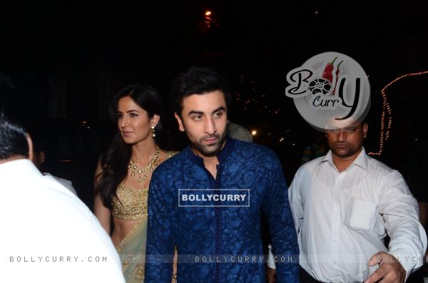 Ranbir Kapoor and Katrina Kapoor at Anil Kapoor's Diwali Bash