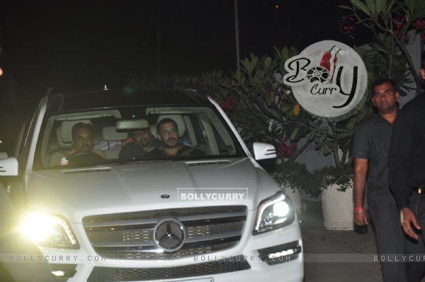 Salman Khan at Sania Mirza's Birthday Bash