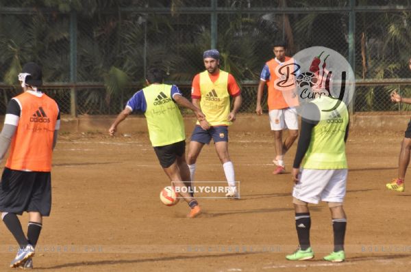 Ranbir Kapoor Snapped Playing a Friendly Soccer Match
