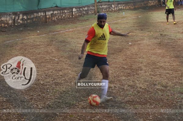 Ranbir Kapoor Snapped Playing a Friendly Soccer Match