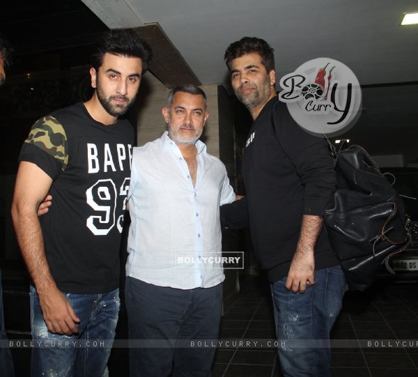 Ranbir and KJo Meets Aamir Khan