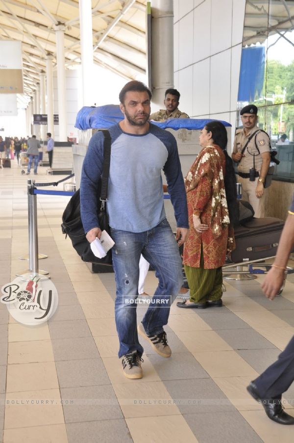 Sohail Khan Snapped at Airport