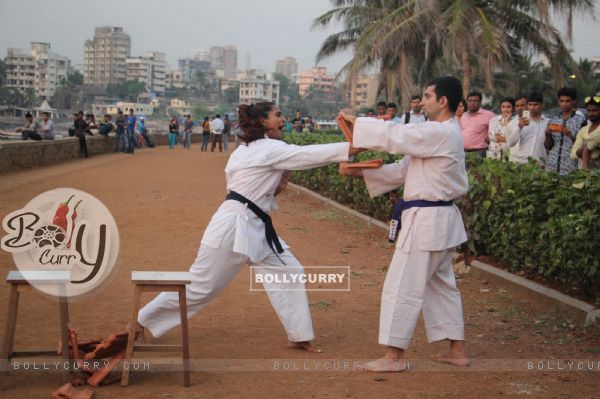 Sandhya Shetty During Karate Training