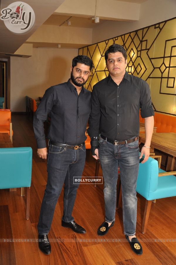 Jayesh Khaatri and Rajeev Khatri at Launch of AKA Restaurant