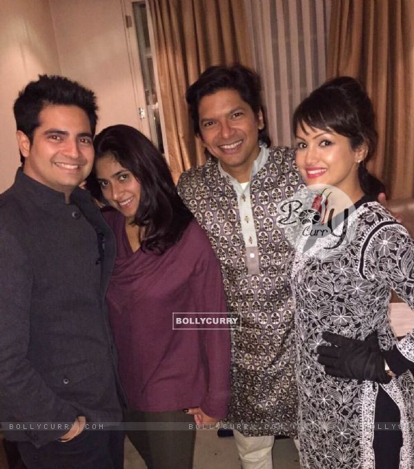Karan Mehra and Nisha Rawal Celebrates 3rd Marriage Anniversary in London - a Picture with Shaan