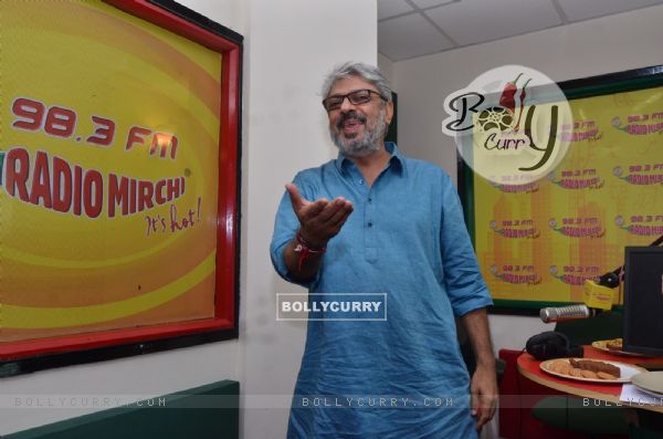 Sanjay Leela Bhansalui for Promotions of Bajirao Mastani at Radio Mirchi