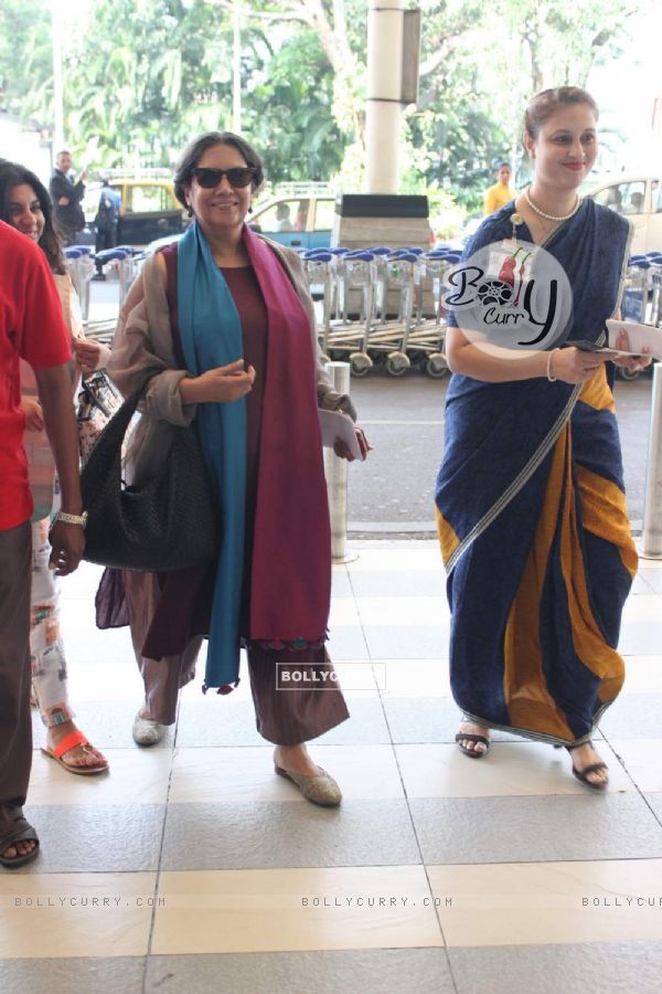 Shabana Azmi Snapped at Airport