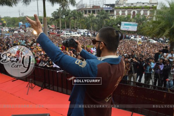 Ranveer Singh Captures the Moment at Launch of Song 'Malhari' from Bajirao Mastani