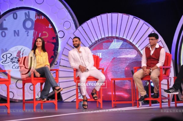 Ranveer Singh, Sonali Bendre and Sourav Ganguly at NDTV Support 'My School Telethon'