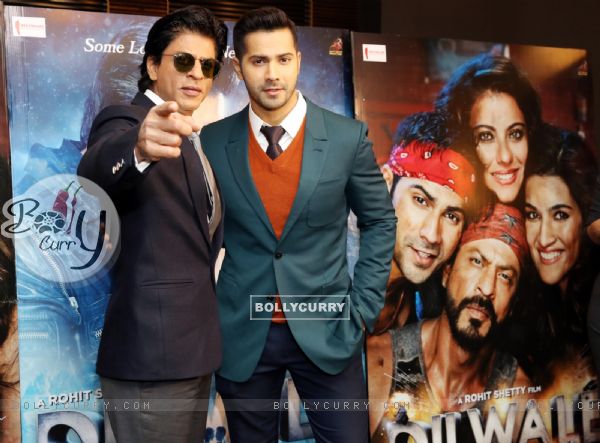 Shah Rukh khan and Varun Dhawan at Press Meet of 'Dilwale' in London