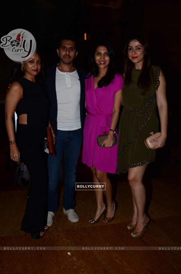 Ritesh and Dolly Sidhwani with Bhavana Pandey at GQ Fashion Night