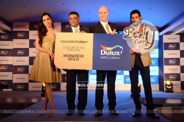 Farhan Akhtar and Shraddha Kapoor at The Launch of Dulux's Colour of The Year