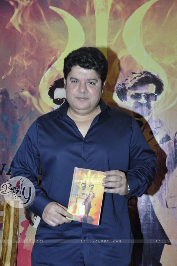 Sajid Khan Poses for Media at  Launch of Book on Rajinikanth - 'The Warrior Within'