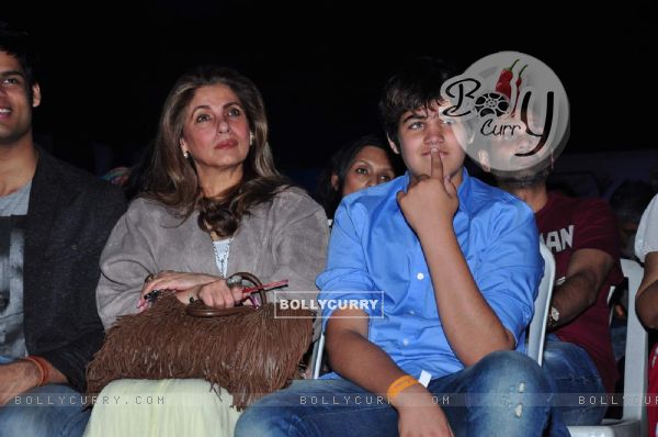 Dimple Kapadia with her Grandson Aarav at Times Litfest