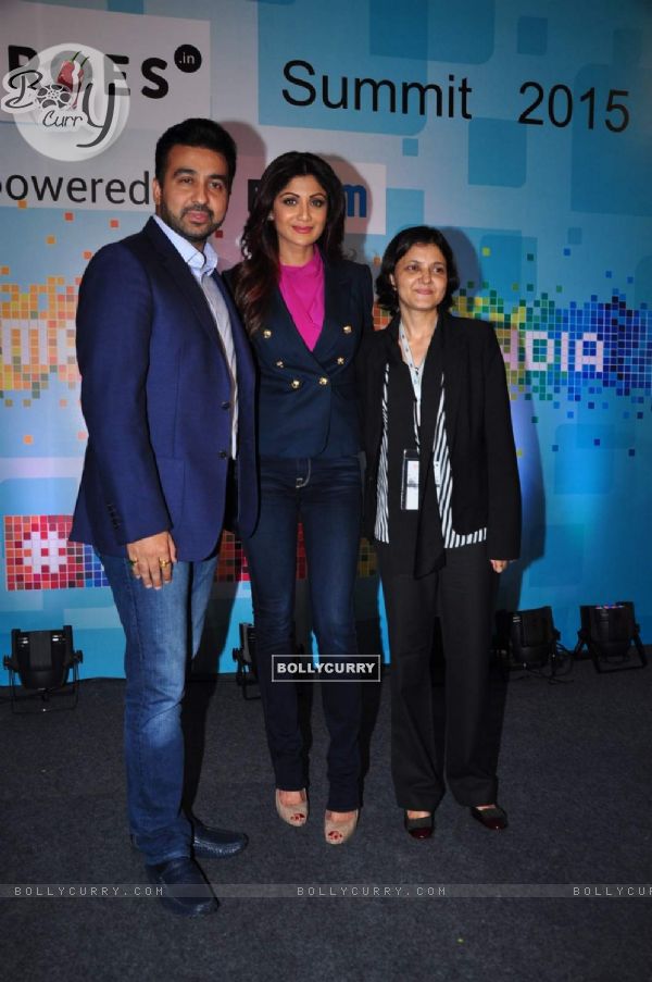 Raj Kundra and Shilpa Shetty at 'Sheroes' Summit 2015