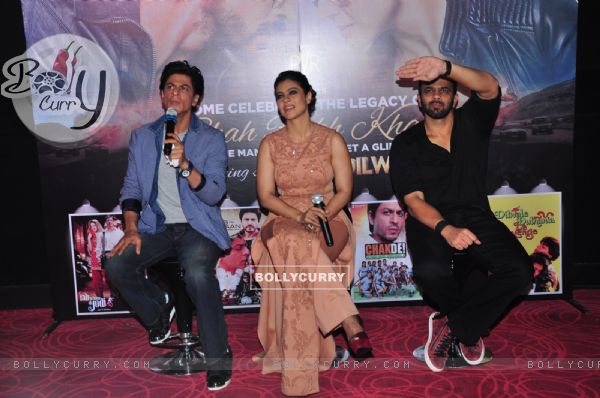 Shah Rukh Khan, Kajol and Rohit Shetty at 2nd Trailer Launch of 'Dilwale'