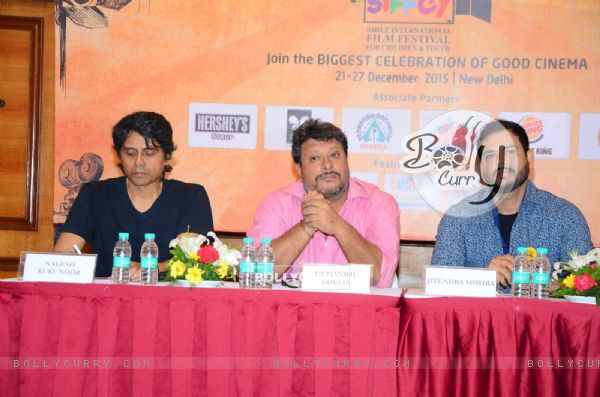 Nagesh Kukunoor, Tighmanshu Dhulia at Press Meet of Smile Foundation with Top Directors