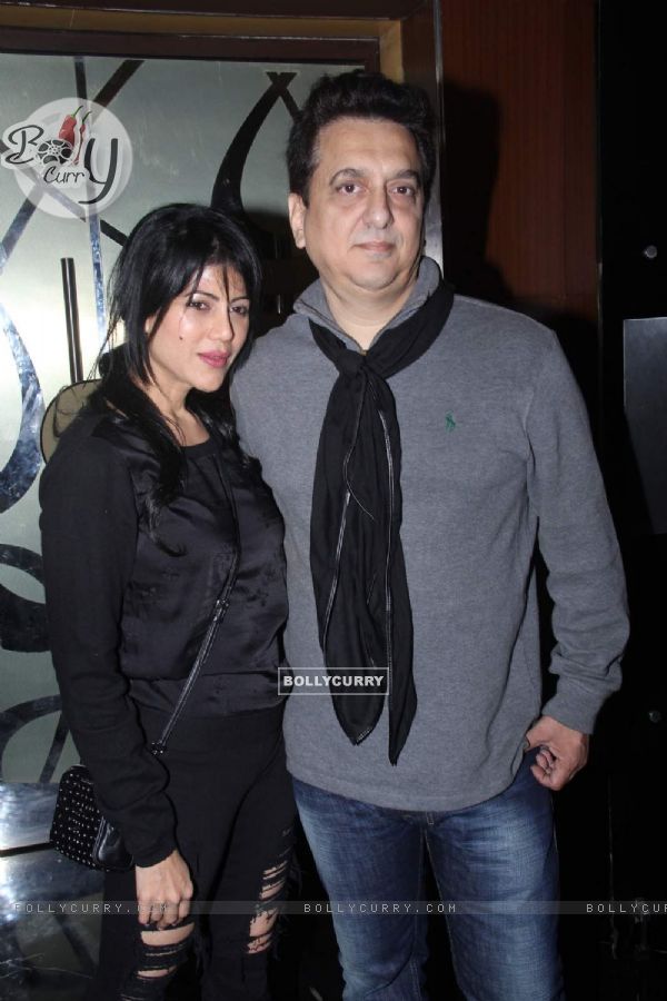 Sajid Nadiadwala with wife Wardha Khan at Special Screening of Bajirao Mastani