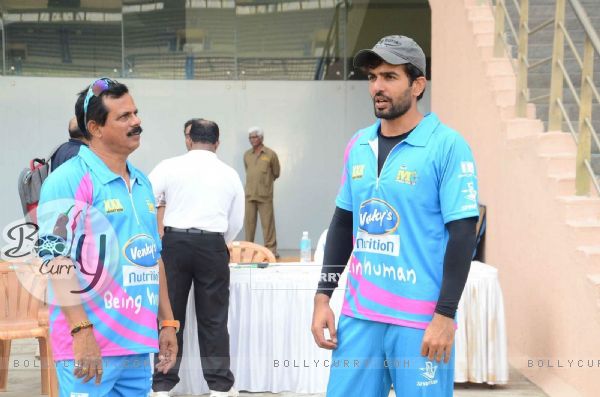 Jay Bhanushali at Mumbai Heroes Corporate Cricket Match
