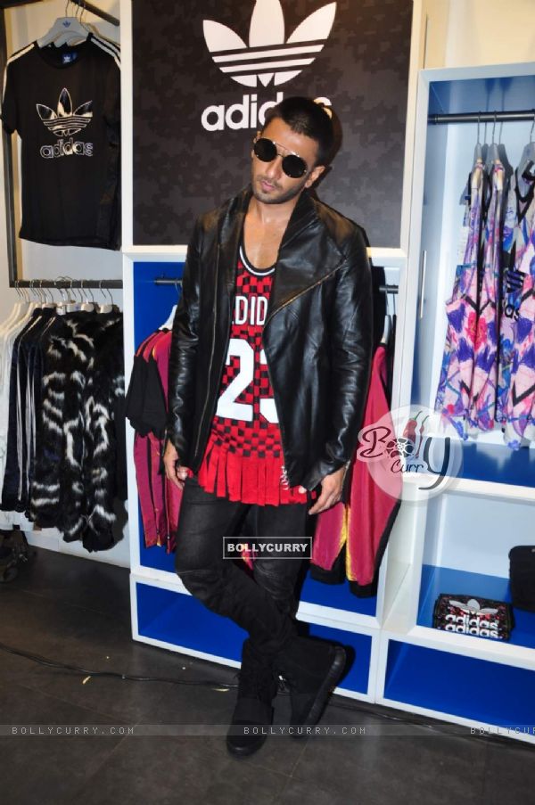 Ranveer Singh at Adidas Store