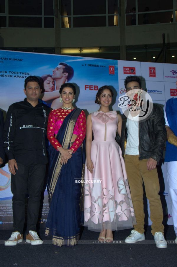 Bhushan Kumar, Divya Khosla, Yami Gautam and Pulkit Samrat at Song Launch of 'Sanam Re' (388554)
