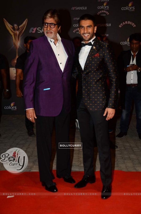 Amitabh Bachchan and Ranveer Singh at Stardust Awards