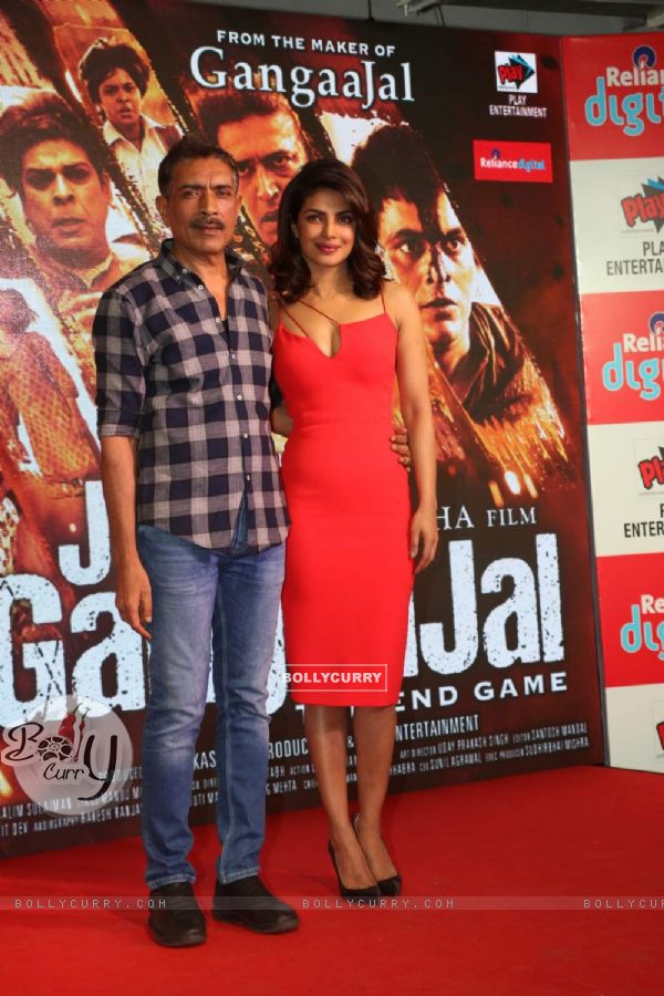 Prakash Jha and Priyanka Chopra at Trailer Launch of 'Jai Gangaajal'