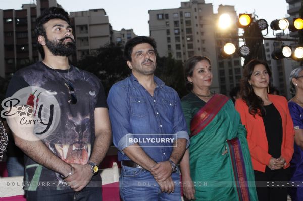 Arya Babbar, Juhi Chawla, Shabana Azmi and Sameer Soni for Promotions of 'Chalk n Duster' (389030)
