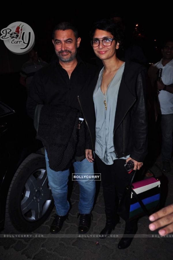 Aamir Khan and Kiran Rao at Anil Kapoor's Birthday Bash