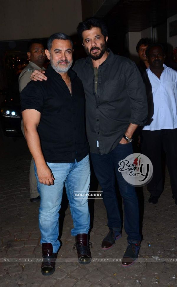 Aamir Khan at Anil Kapoor's Birthday Bash