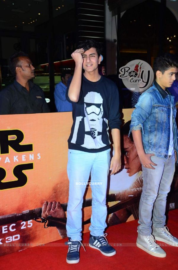Saif Ali Khan's Son Ibrahim Ali Khan at Premiere of 'Star Wars: The Force Awakens' (389144)