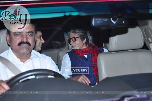 Vidhu Vinod Chopra and Amitabh Bachchan at Special Screening of 'Wazir'
