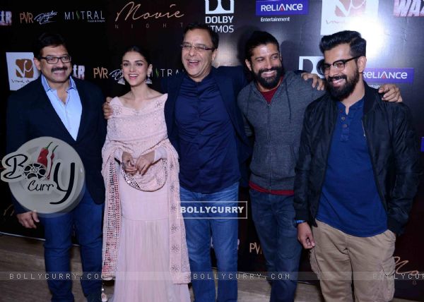 Whole Cast at Special Screening of Wazir